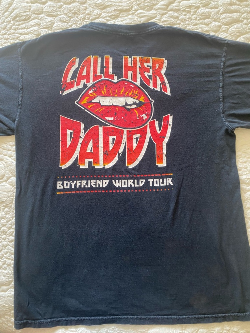 Call Her Daddy Boyfriend World Tour Oversized Graphic T-Shirt - Size L